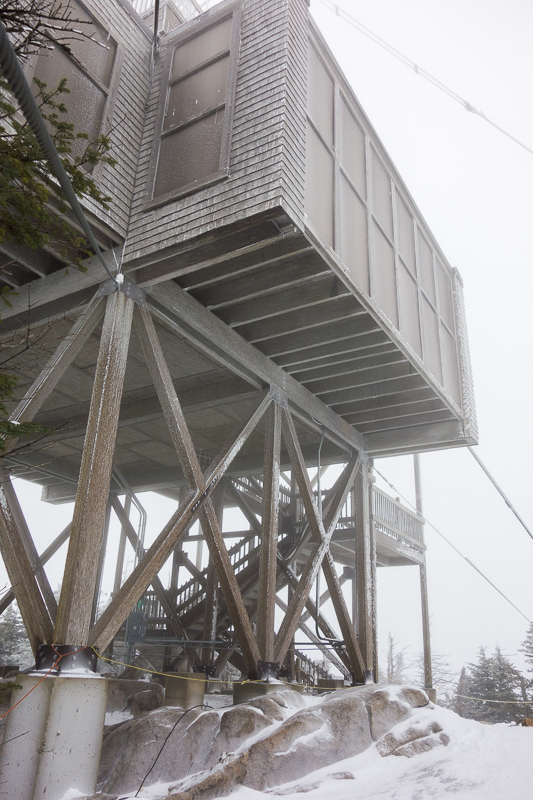 Observation tower at the top