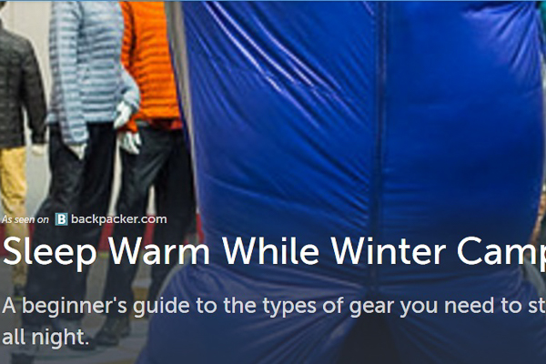 Backpacker, Sleep Warm While Winter Camping